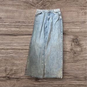 Garage Light Blue Wide-Leg Jeans